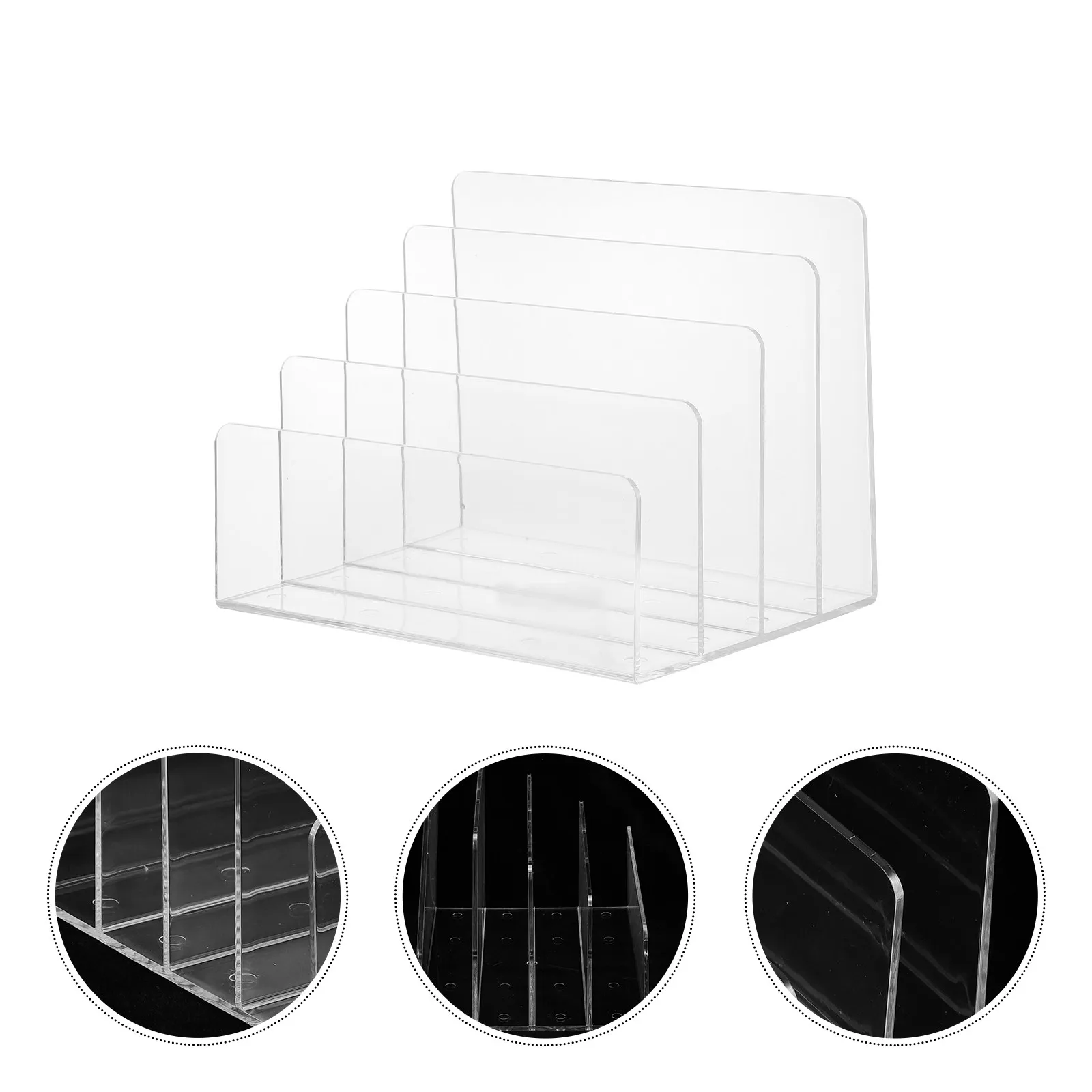 fermalibri-trasparente-premium-in-plastica-per-libri-riviste-documenti-organizzatore-da-scrivania-decorativo-con-scomparti-e-divisori