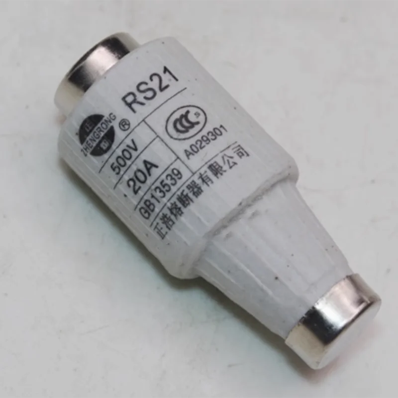 20 pieces Fast melting fuse RLS2 RS21 RLS6-25 6A 10A 16A 20A 25A 32A spiral fast fuse 500V image 2