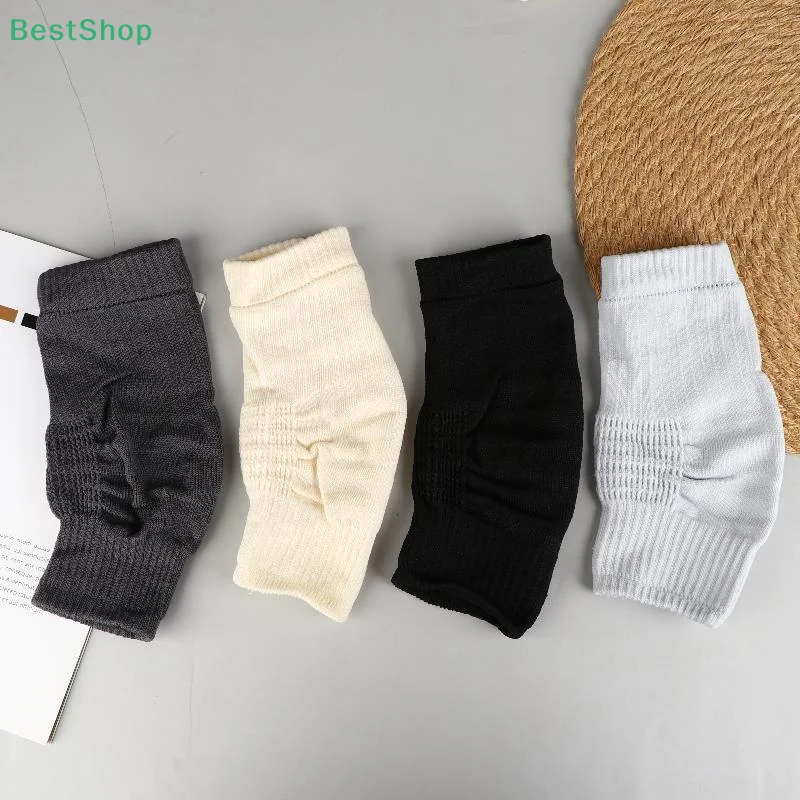 ♥1Pair Soft Thermal Stretch Fit Knee Protector Sleeve Knitted Knee Brace Pads Cotton Knee Warmers Protects Joints