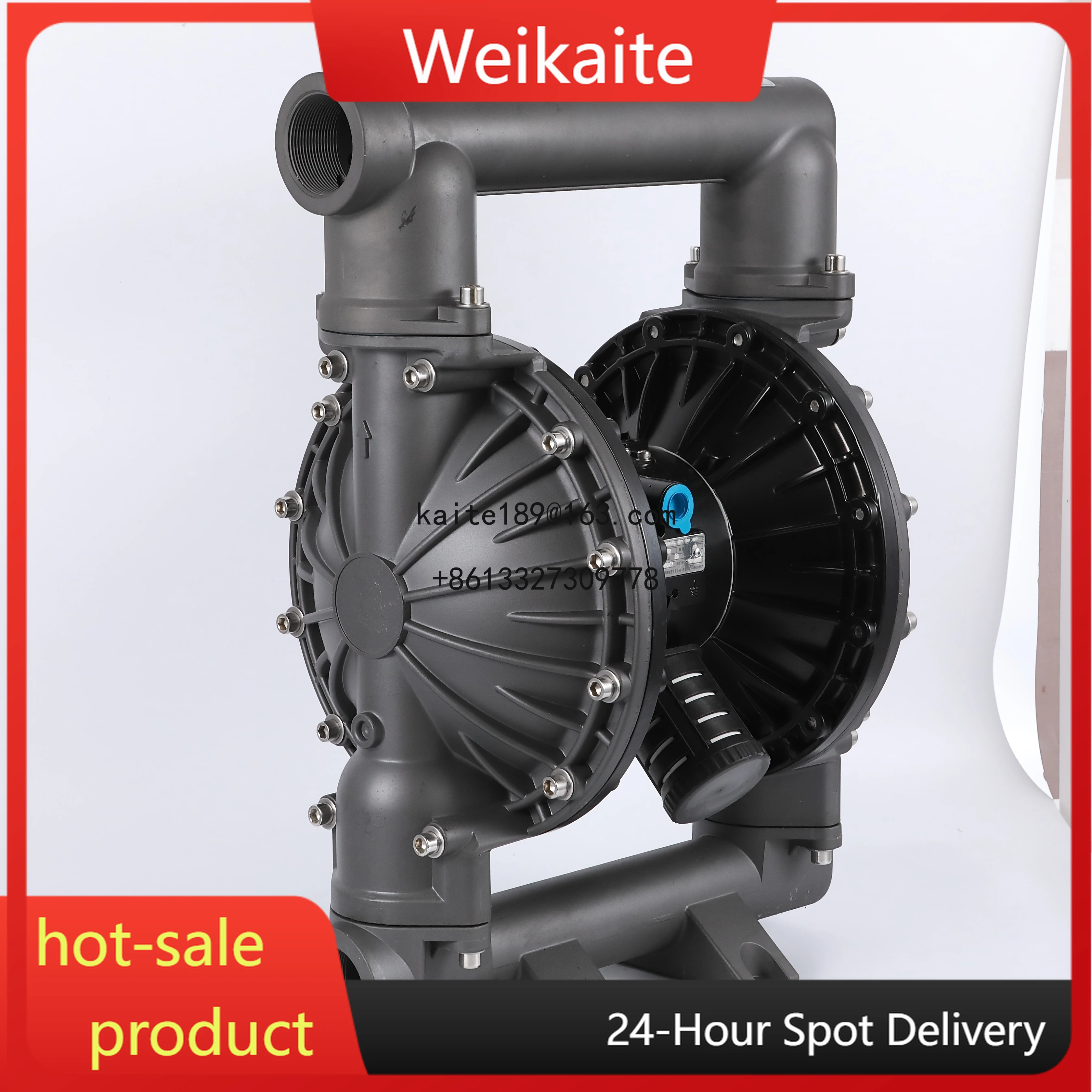 

HY 2\" Double Diaphragm Aluminium Air Operated Pneumatic Santoprene Pump for Wastewater Treatment