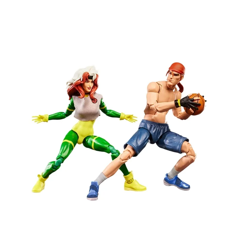 Marvel Legends Rogue & Gambit 6-Inch Action Figure Set Collectible Model Toy Birthday Gift Anime Peripheral Desktop Ornament view 5