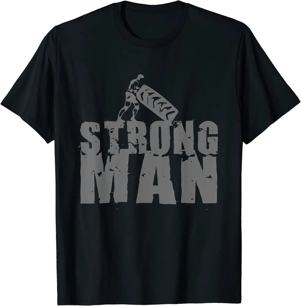 STRONGMAN Powerlifting Gym Strength Training Gift Idea Tee T-Shirt Size S-3XL