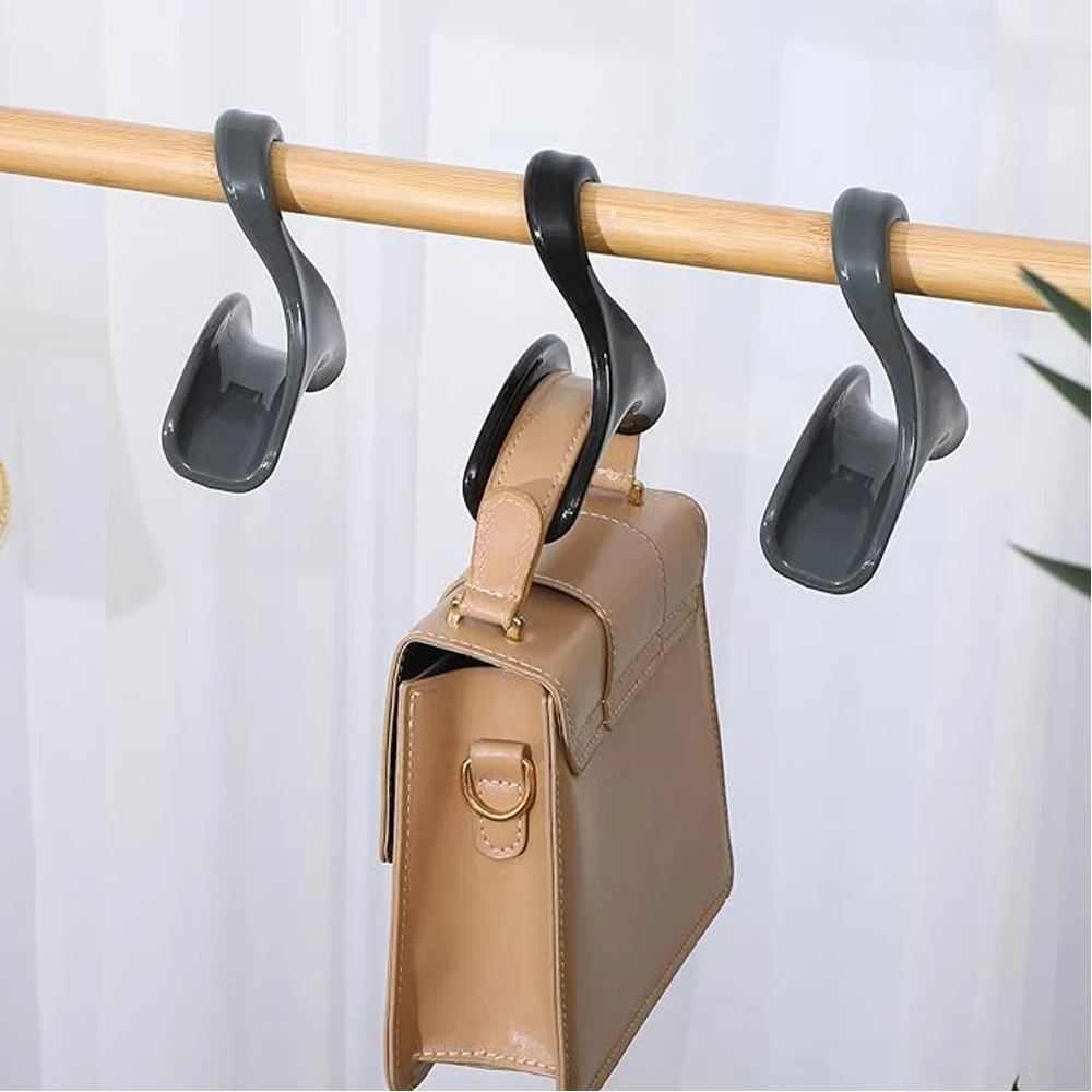 

5PCS Bag Hook Handbag Arch Hook Tie Scarf Buckle Home Wardrobe Storage Multi-purpose Hook Reusable Wardrobe Organization Tool