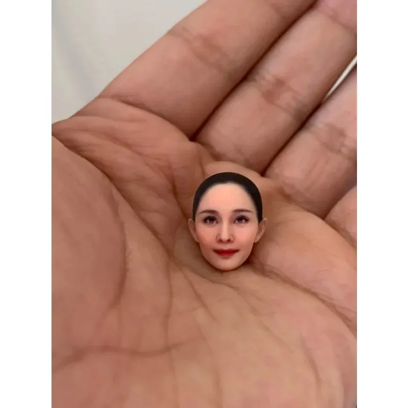 1/6 1/12 Schaal Chinese Actrice Yang Mi Head Sculpt Actiefiguren Hoofd Carving voor 12/6 ''Soldaat Tbl body Diy