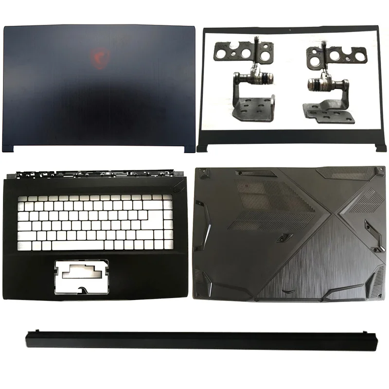 

NEW Laptop LCD Back Cover/Front bezel/Hinges/Palmrest/Bottom Case For MSI GF63 8RC 8RD GF63VR MS-16R1