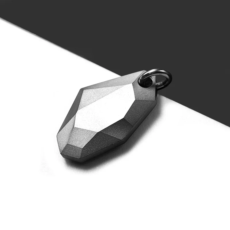 New Wishing Stone Pure Titanium Pendant 3mm Square Box Chain Necklace For Men Non Allergic Skin Friendly Jewelry Unisex Necklace