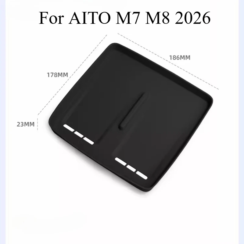 

For AITO M7 M8 2026 Wireless Charging Pad Auto Interior Accessories Car Phone Non-slip Charger Mat Silicone 1 Piece