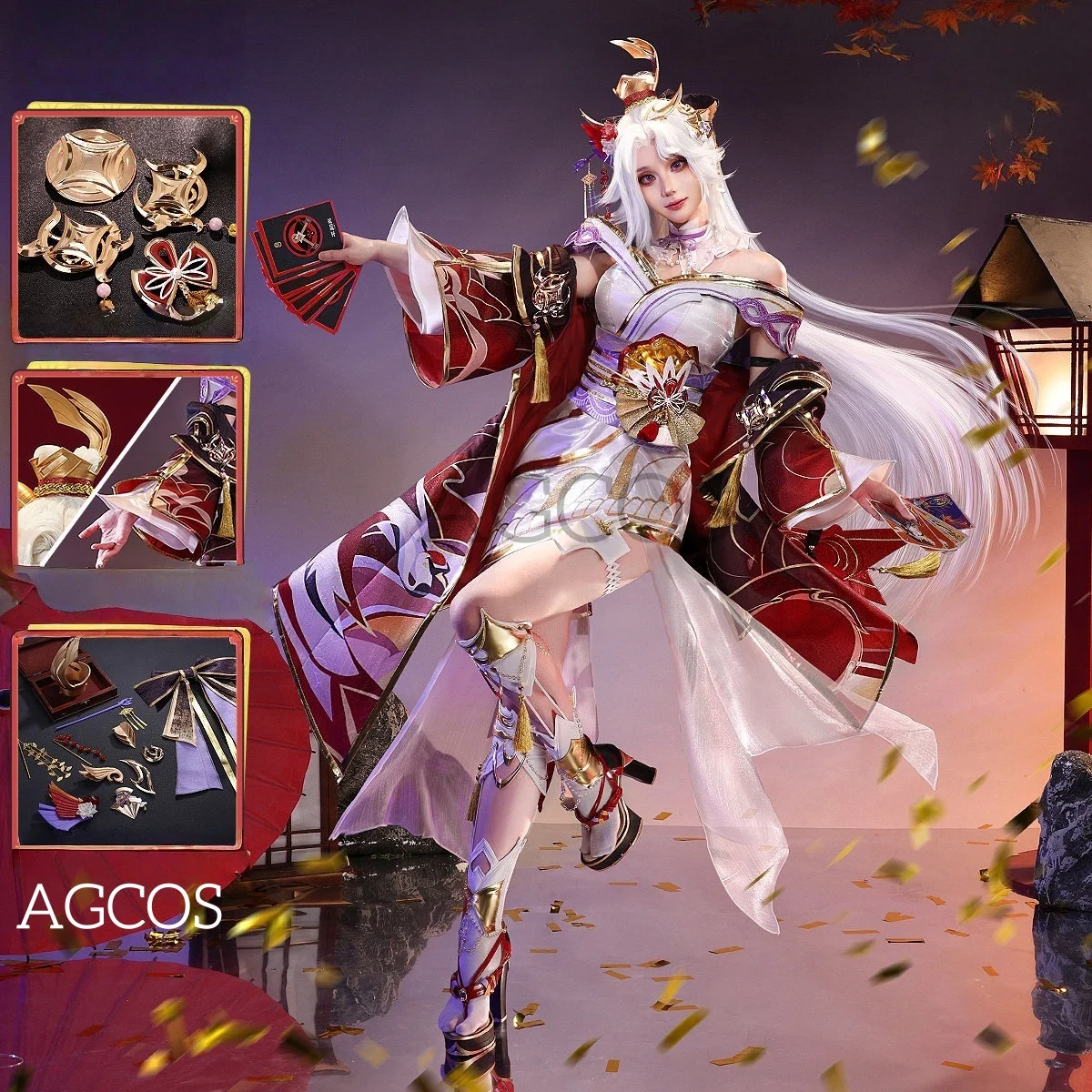 

AGCOS Honor of Kings Bu Zhi Huo Wu Cosplay Costume Female Dresses Game Costumes Clothes Cosplay