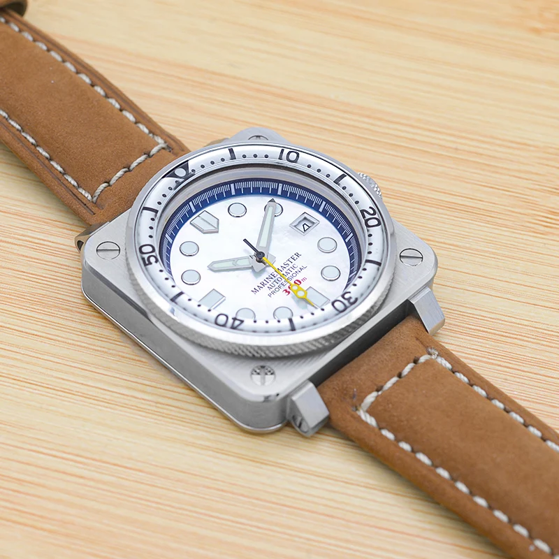 38mm Lünette Legen Sie Neue Platz Mechanische Uhren 20ATM Wasserdichte Uhr Fällen Edelstahl Fall NH35 Bewegung Uhr Kopf