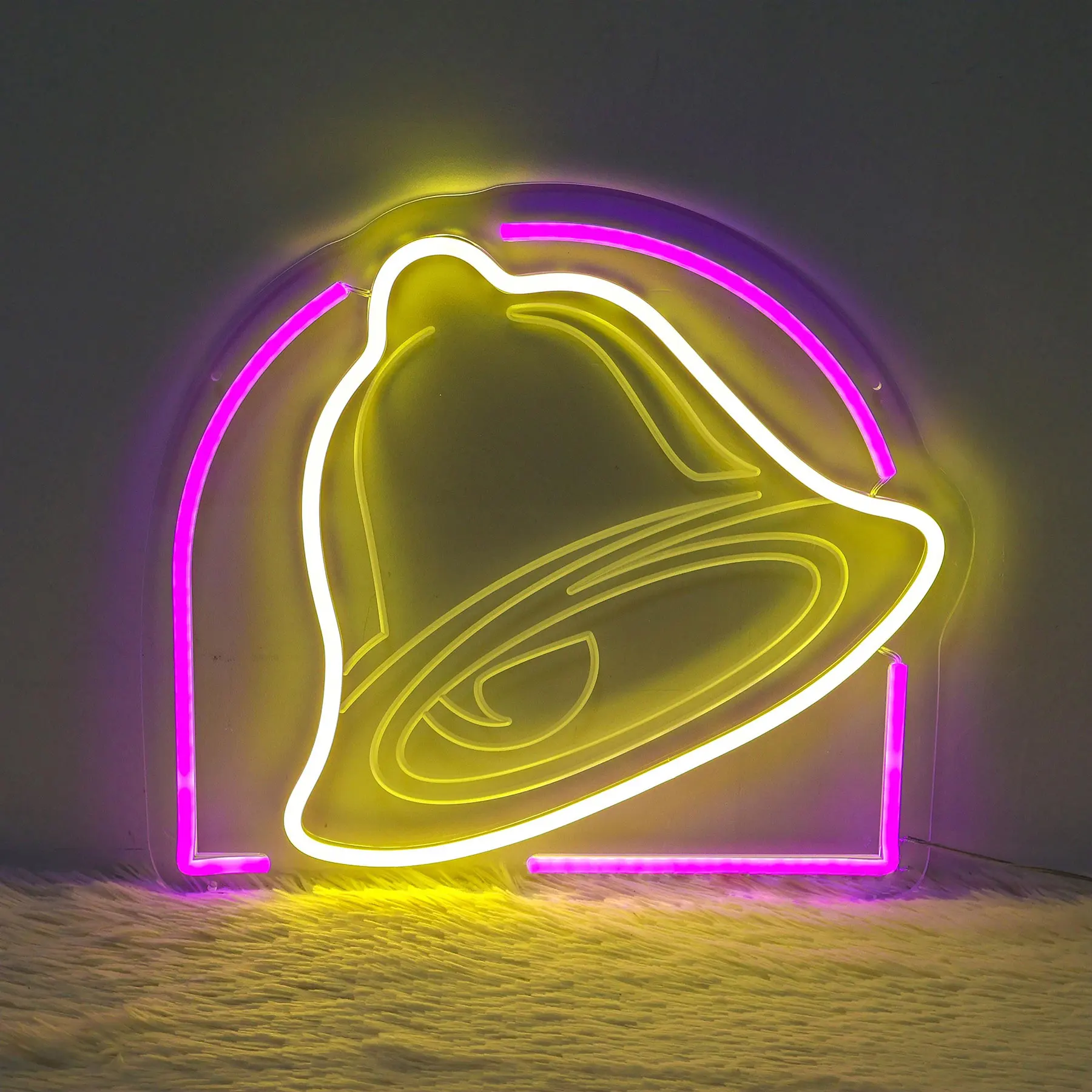 Taco Food Neon Sign Wall Aesthetics Decor Taco Lover Gift Idea Funny Belling Home Decor Foodie Gift Game Room Sign for Friends