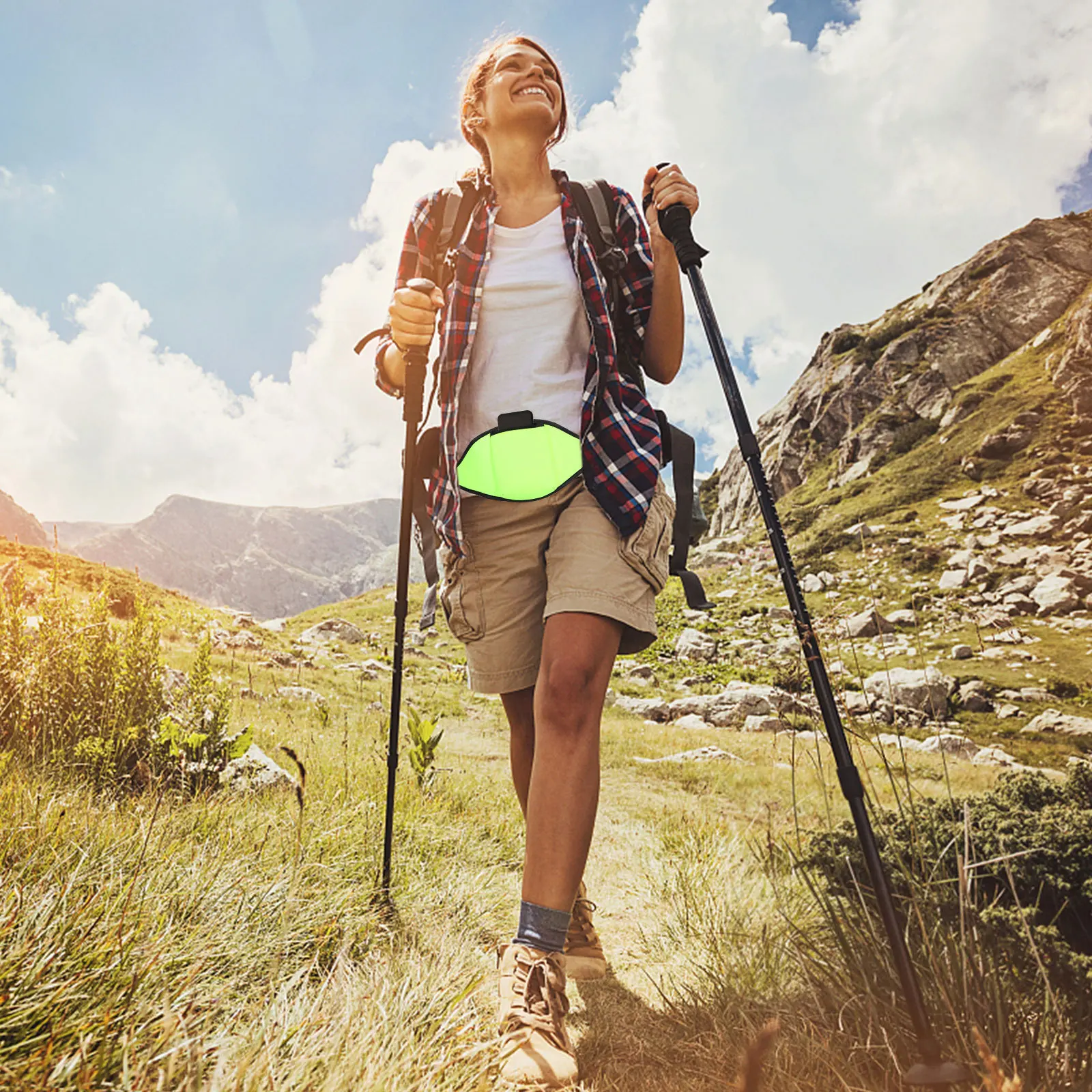 

1pc Fitness Mic Storage Holder Adjustable Waterproof Microphone Waist Pack For Sports Gym Trainer Outdoor Use