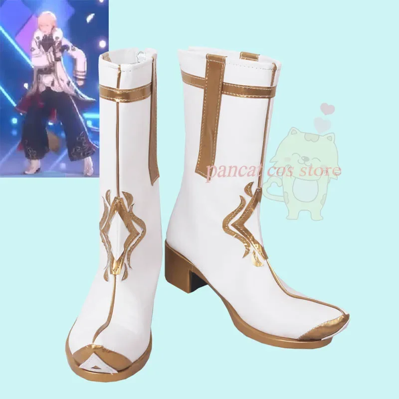 Ensemble Stars Anime Tenshouin Eichi Cosplay Costume Shoes Fashion Boots Carnival Halloween Shoes Cosplay Costume Prop