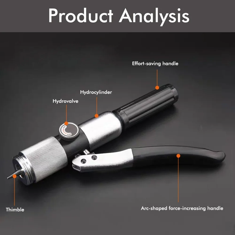 

1 шт. ручной гидравлический расширитель для труб 10-42 мм, инструмент для расширения медных труб, с автоматическим сбросом давления, аксессуары