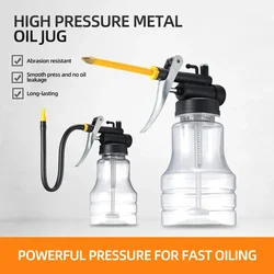 250ml Transparent Oil Oiler For Greasing Can Oiler Lubrication Oil Plastic Machine Pump High Pressure Pump Oiler Grease Gun