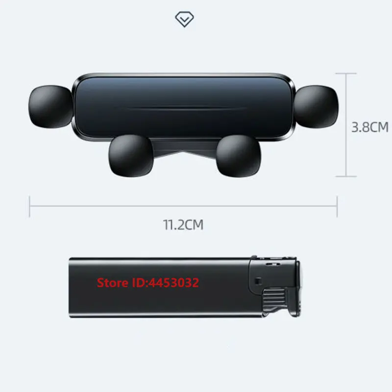 Supporto per telefono per auto per Mercedes Benz C W206 2022-2023 Supporto per supporto a gravità Supporto per staffa mobile GPS orizzontale