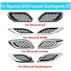 1Pcs For Maserati Ghibli Levante Quattroporte GT Car Front Side Grille Air Intake Fender Vents Grill Auto accessories