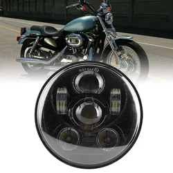 Newest 5.75Inch Round LED Headlight Hi/Low Beam DRL Projector Motorcycle Headlamp For Dyna Softail Sportster 883 XL883 FXCW