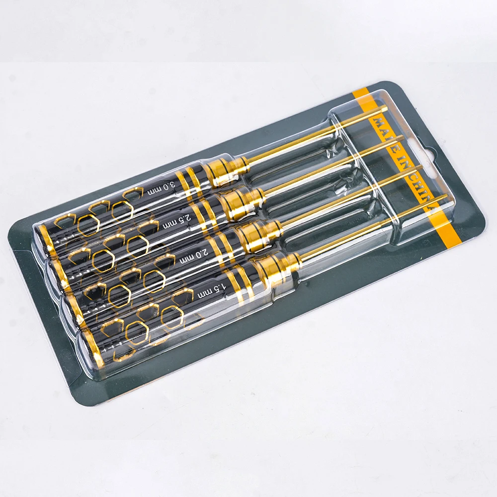 AMO RC Remote Control Model Car Repair Tool Hollow Metal Hexagon Screwdriver 1.5/2.0/2.5/3.0 #YE-D009