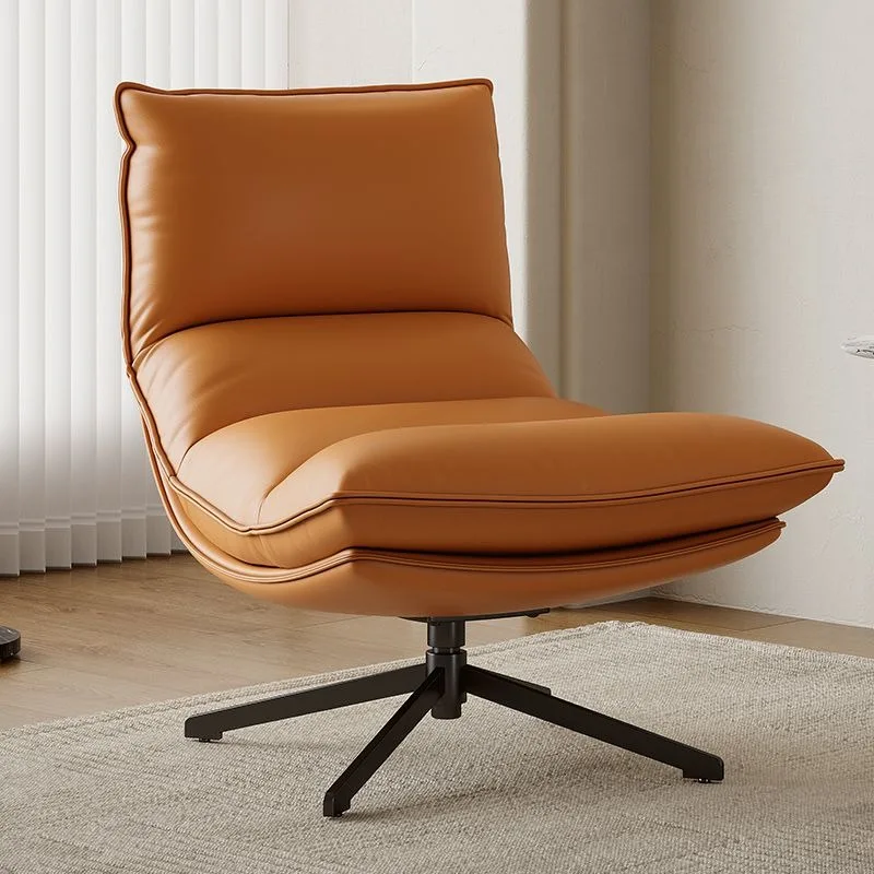 

Italian home sofa chair Italian light luxury rotating single chair balcony lazy sofa living room leisure chair