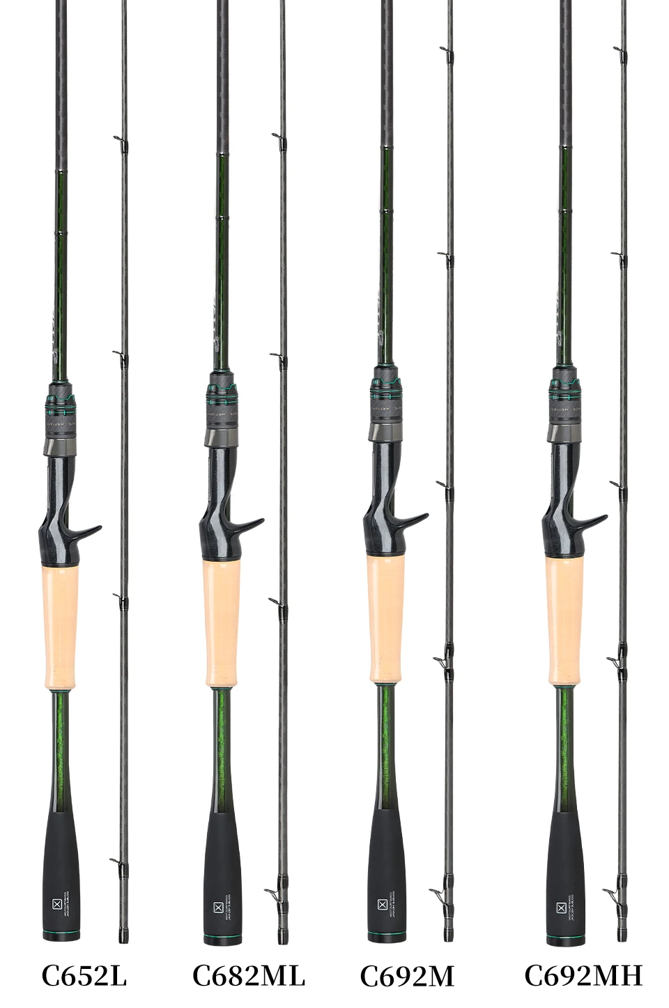 TSURINOYA F Action L ML M MH SAGACITY Race Bass Fishing Rod FUJI Guide Rings 1.96m 2.03m 2.06m 2Section Spinning Casting Carbon