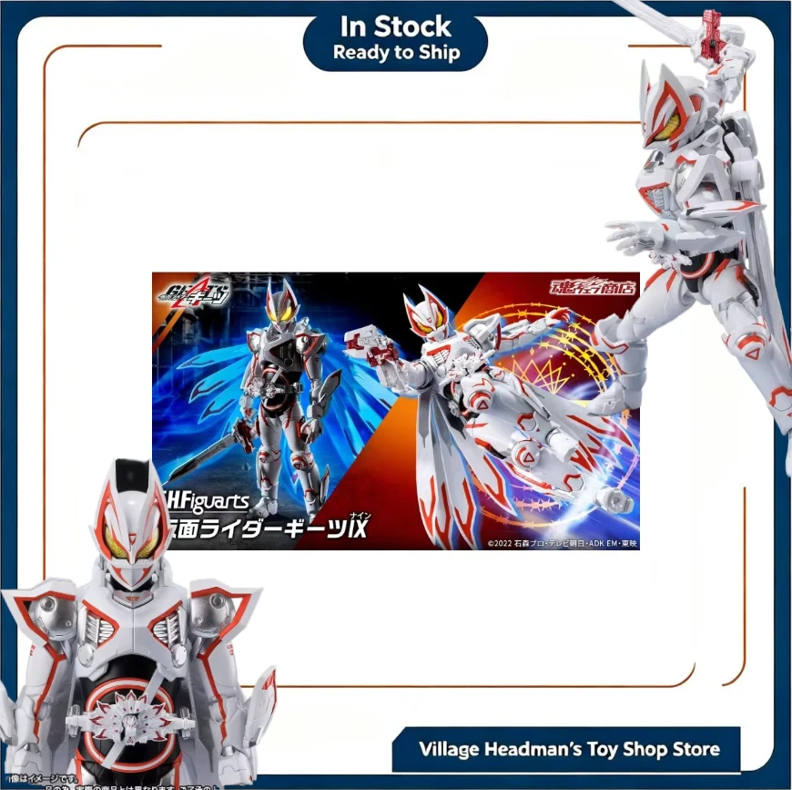 In Stock Bandai SHF Kamen Rider Extreme Fox IX MK9 White Fox Mobile Doll Handmade Model Collection Gift