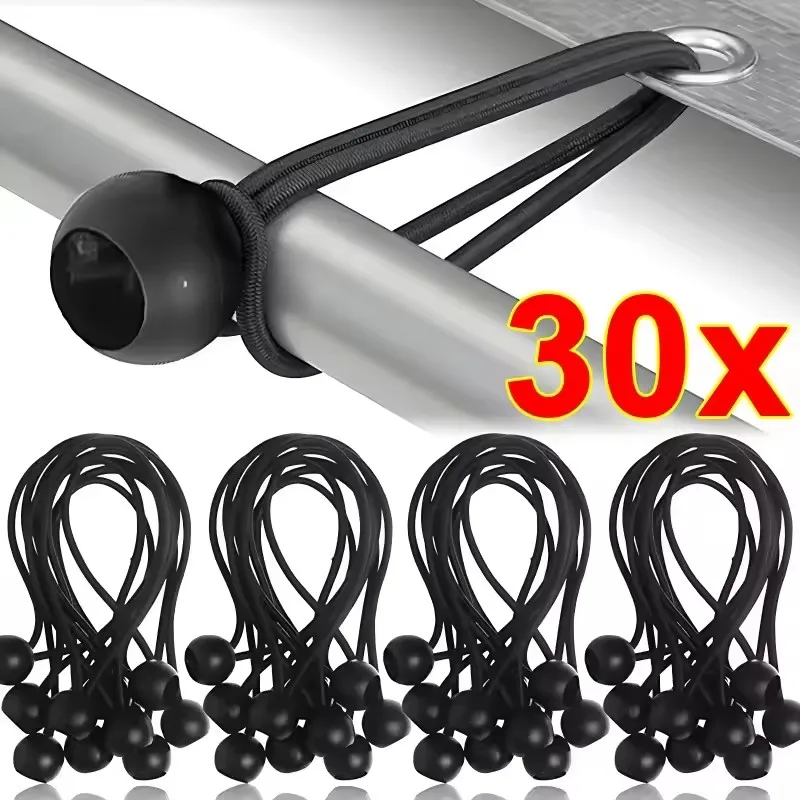 Corda Elástica para Exterior, Cordas Bungee Portáteis para Fixação de Tendas, Lona, Toldo, Cobertura, Amarração de Lona Resistente para Abrigo e Carga