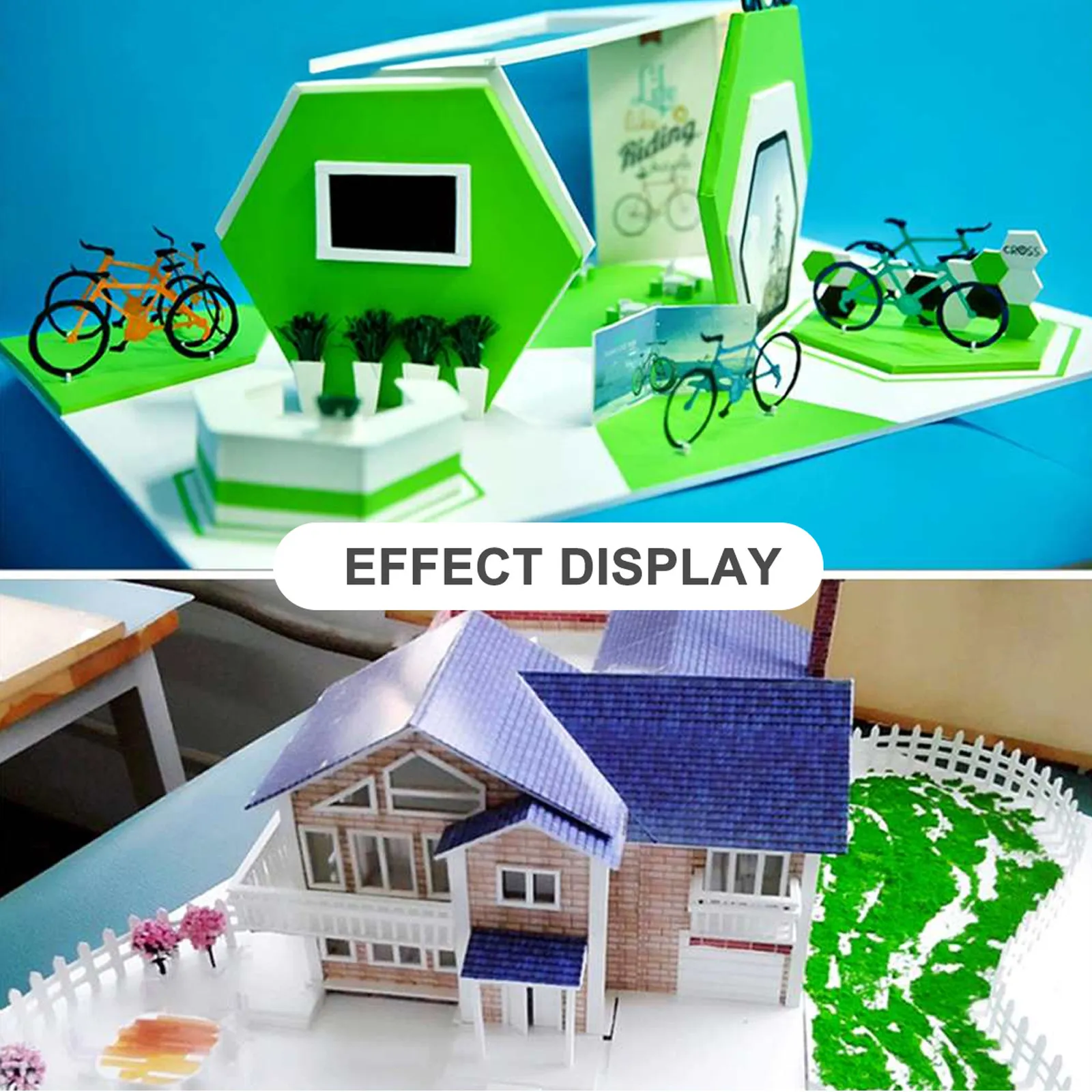 

10Pcs PVC Snowboard Foaming Sheet Micro Landscape Material DIY Sand Table Courtyard Garden Hotel Decor Layout Supplies