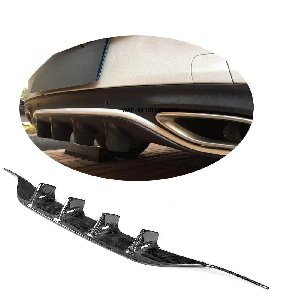 

C Class Carbon Fiber Rear Bumper Diffuser for C180 C200 C250 C300 C350 C43 AMG 4Matic Coupe Convertible 15-18