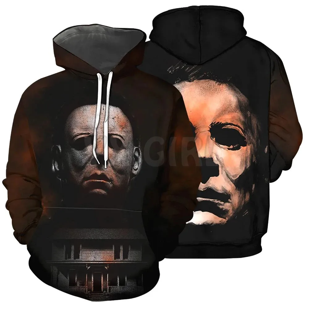 The Night Michael Myers 3d Printing Graphic Hoodies Men Fashion Horror Hoodies Boy Coat Women Sweats Hip Hop Sweatshirt