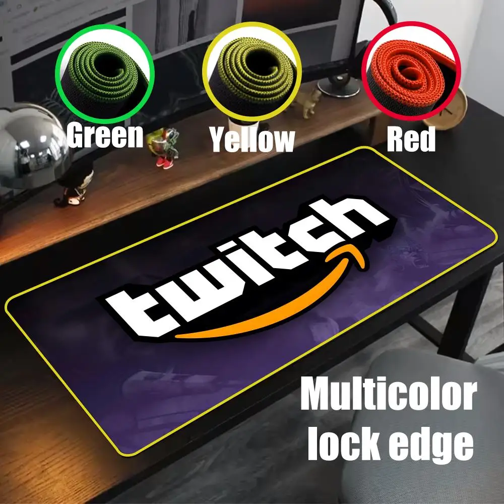 Cool Games T-Twitch Mouse Pad 90x40cm Colorful Lock Edge Pure Natural Rubber Desktop Anti slip Large Mouse Pad