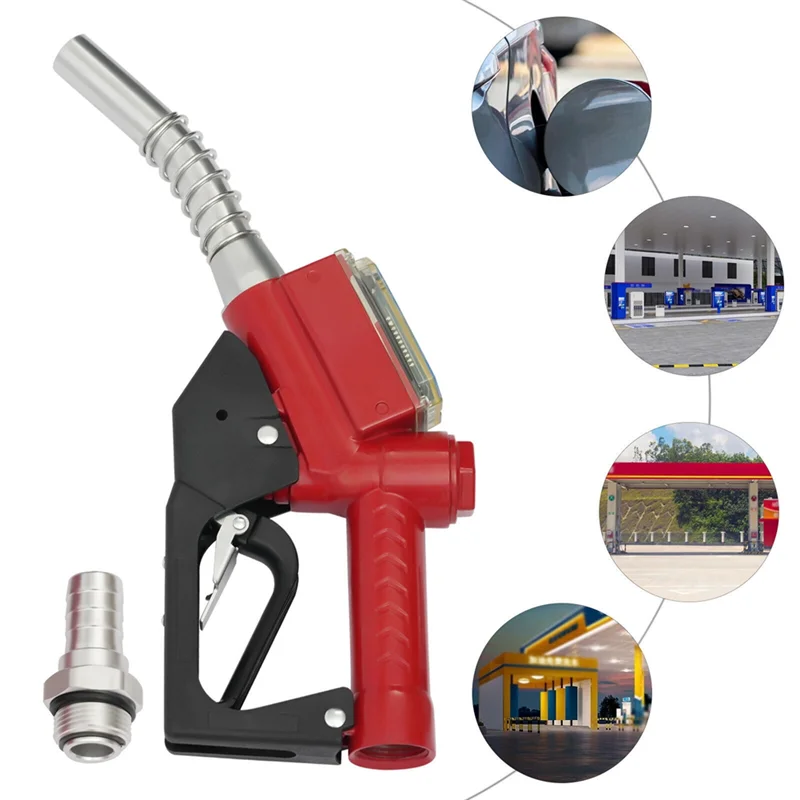 Fuel Diesel Petrol Oil Delivery Gun Nozzle Dispenser Including Flow Meter Functionality #5