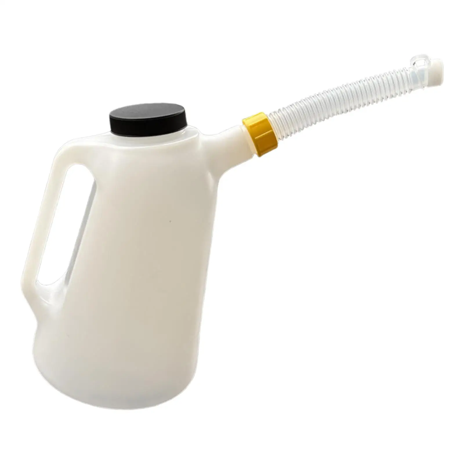 Oil Jug with Long Spout Portable Multifunction Sturdy with Lid Measuring