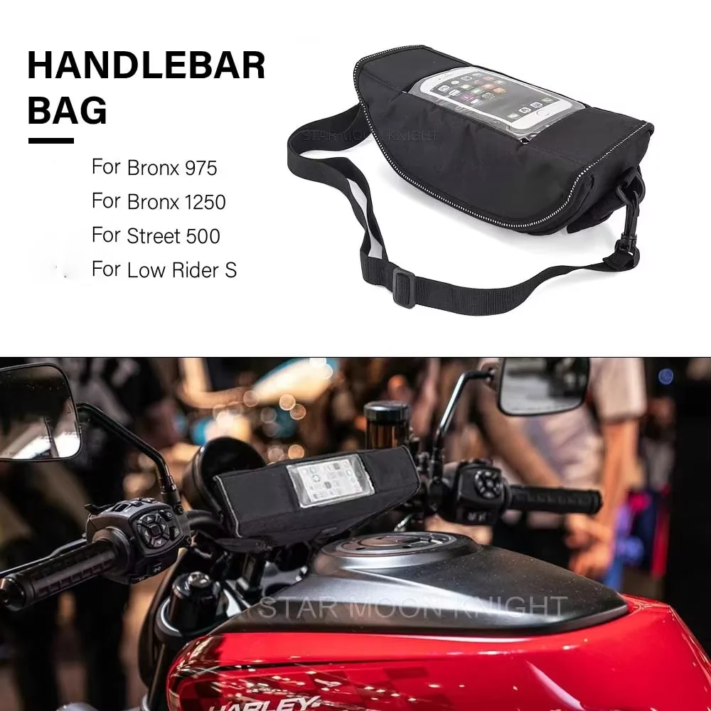 For Bronx 975 Bronx 1250 Street 500 Low Rider S Motorcycle Waterproof Package Storage Handlebar Bag Travel Tool Bag