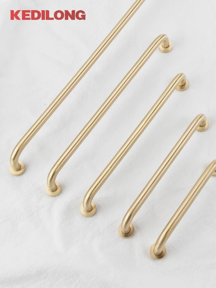 

KEDLO French style brass cabinet drawer handles modern and minimalist American surface decoration handle manufacturer wholesale