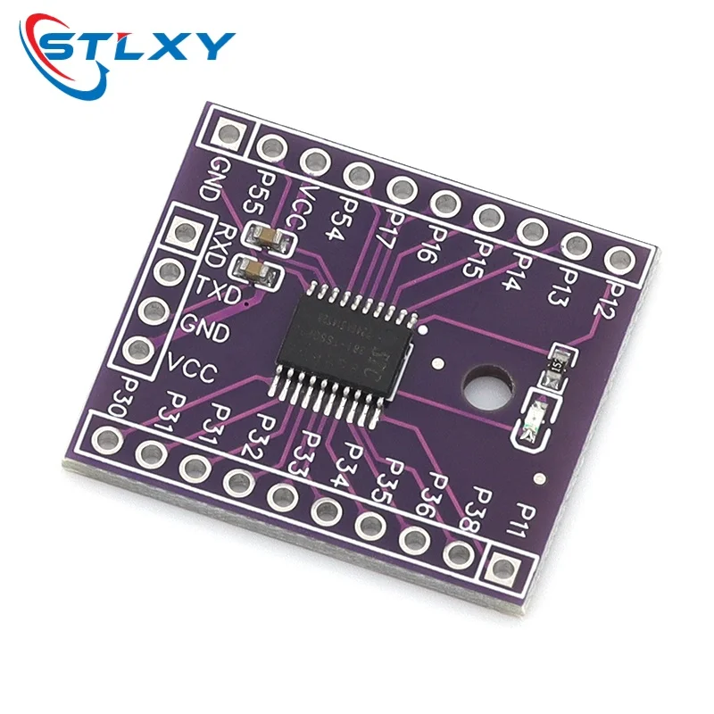 STC8G1K08-TSSOP20 MCU Minimum System Board STC8 Learning Dev Board Black And Purple Two Versions