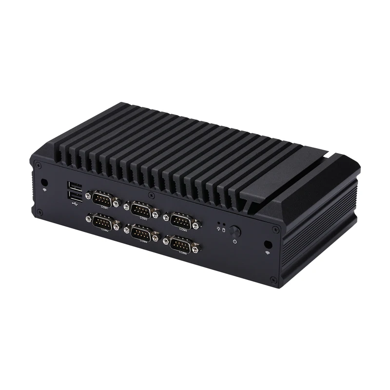 

Qotom Fanless Silent Operation Multiple RS-232 Ports In tel Core I7 10710U Mini PC For Wide Range Of Serial Device Connections