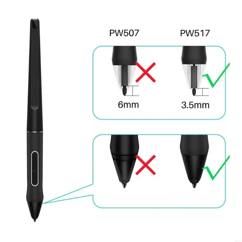 R9JB Original Pen Nibs for PW517 for Kamvas 12 Pen Original Pen Refill Tip