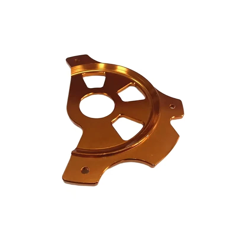

Custom gold anodized aluminum alloy CNC machining model transmission bracket equipment fixed parts