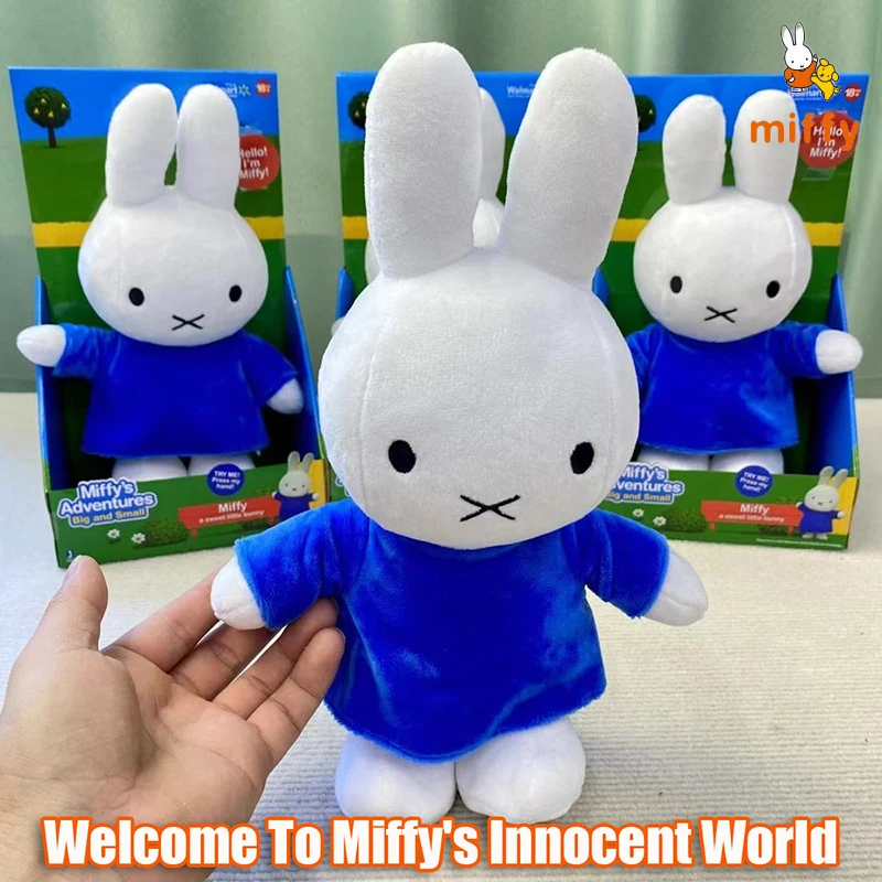 

Kawaii Miffy плюшевая кукла креативная мультяшная пушистая мягкая игрушка дофамин высокое качество украшение дома для девочек и детей идеальный подарок