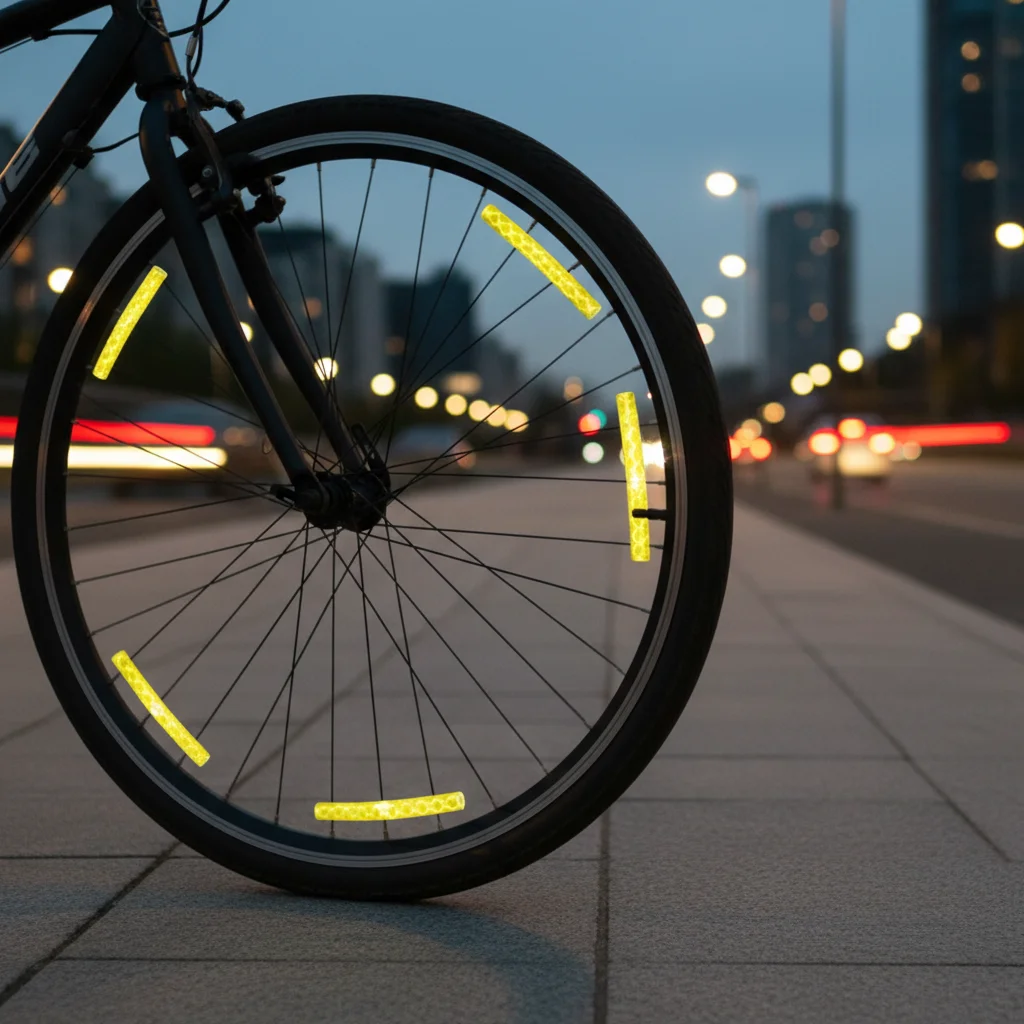

Bicycle Reflective Strips Spoke Decoration for Fixie Mountain Bikes Wind-Fire Wheel Effect Waterproof Durable Material