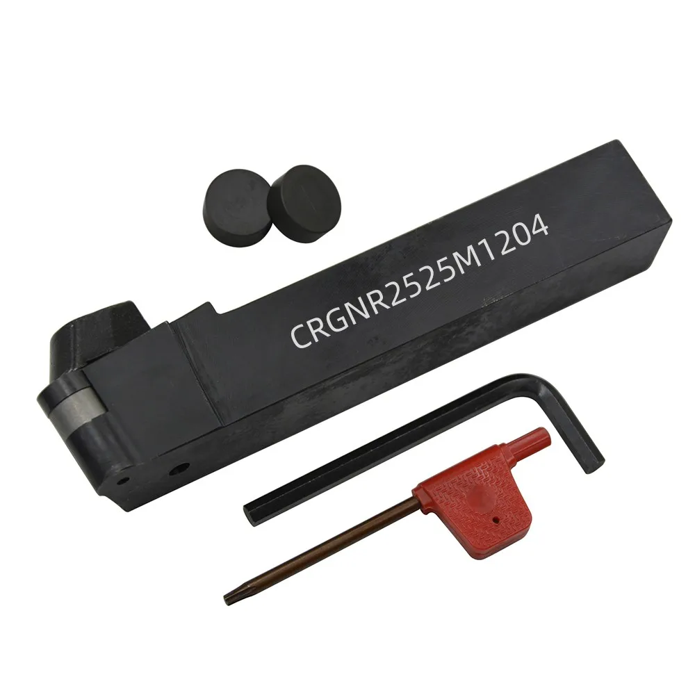 

25mm CRGNR2525M1204 External turning tool holder with CBN round blade carbide inserts RNGN120400 2PCS