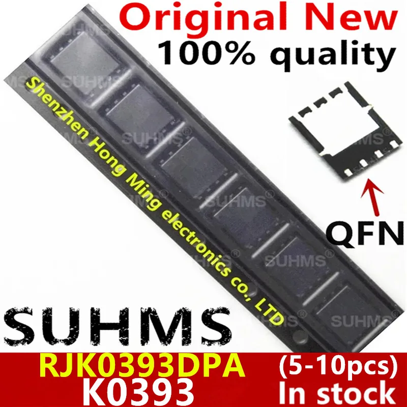 (5 ชิ้น) 100% ใหม่ K0393 RJK0393 RJK0393DPA QFN-8 ชิปเซ็ต