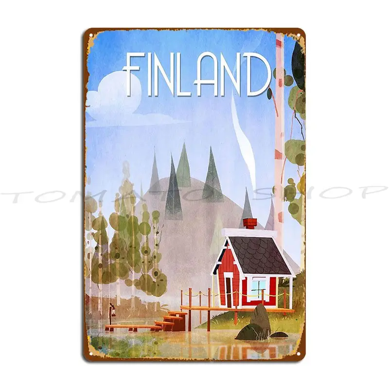 Travel Finland Metal Plaque Poster Poster Living Room Personalized Painting Personalized Tin Sign Poster