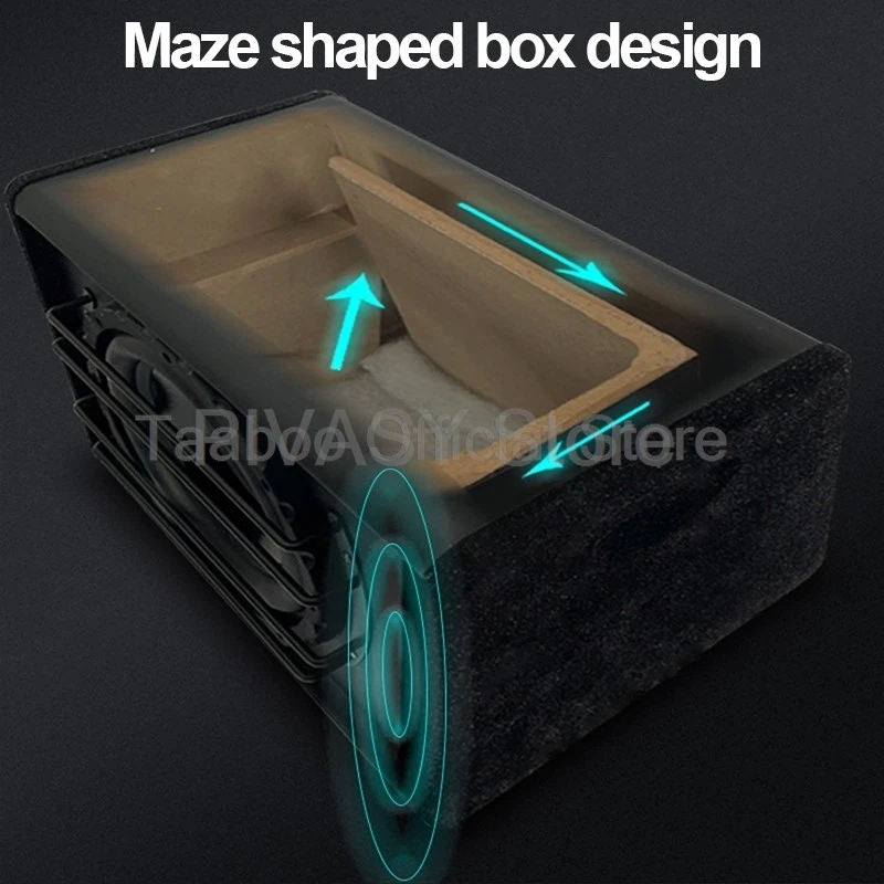 Subwoofer attivo da 800 W 12 V cassa di risonanza per auto 10 pollici Super Bass Audio 4ohm altoparlante 89dB sistema audio per la modifica dell'auto del camion