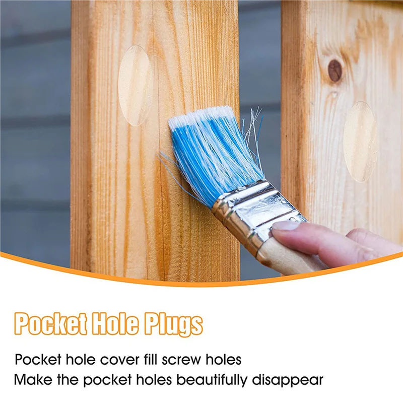 

【Popular】Solid Wood Pocket Hole Plugs Wood Pine For Pocket Hole Jig Woodworking Tool (200 Pieces)