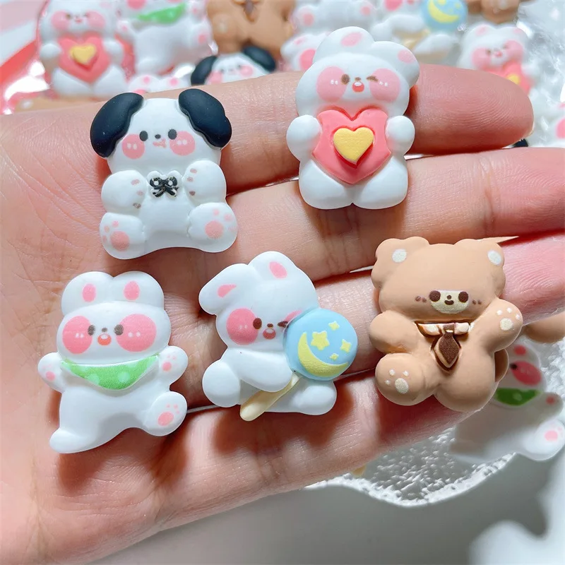 7pcs/set Kawaii 3D Stickers Cute Resin Water Cup Refrigerator Stickers DIY Scrapbooking Mobile Phone Sticker Korean Stationery