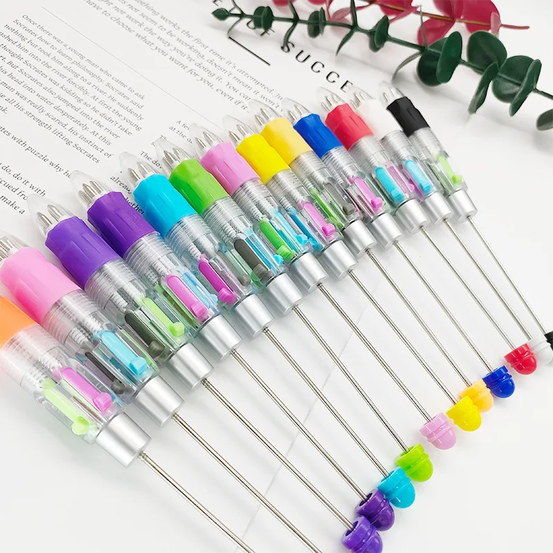 10/20/40/50/100 قطعة DIY بها بنفسك الإبداعية الكرتون أربعة ألوان حبة القلم موضة قلم حبر جاف مكتب طالب القرطاسية بقعة بالجملة #5