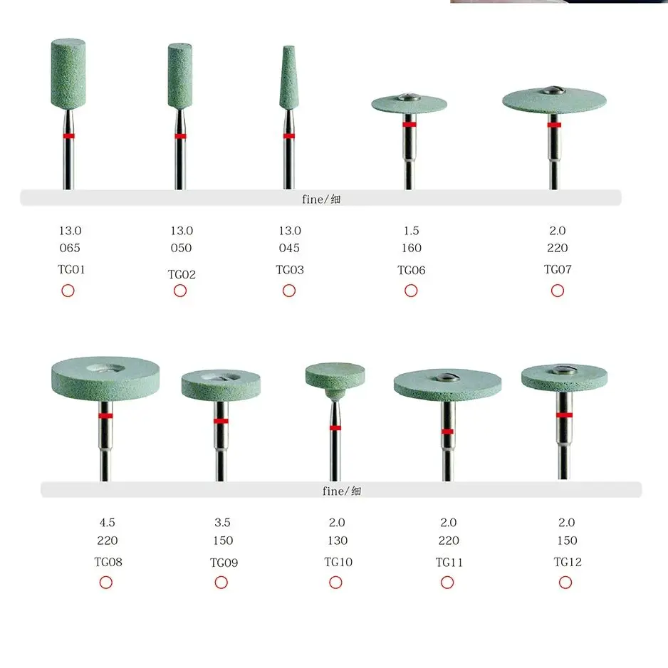 

1pc Dental Lab Ceramic Diamond Stone Polish Grinder for Zirconia Glass Ceramic Fast Grinding Shank 2.35mm
