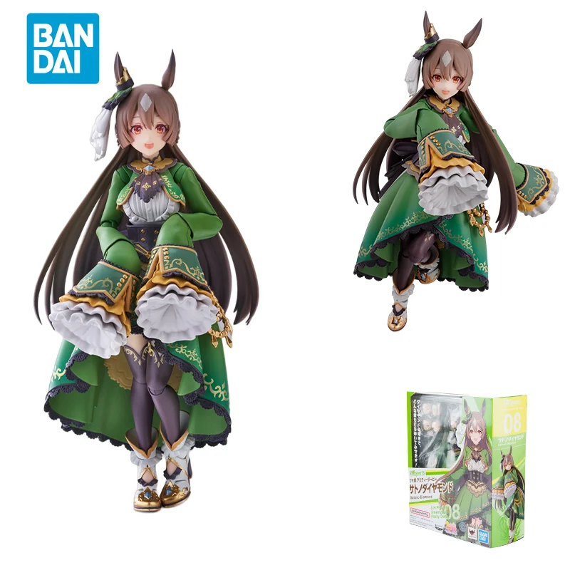 

Spot Direct Delivery Bandai Original Umamusume Pretty Derby Anime Model SHF Satono Diamond Action Figure Toys For Children Gift