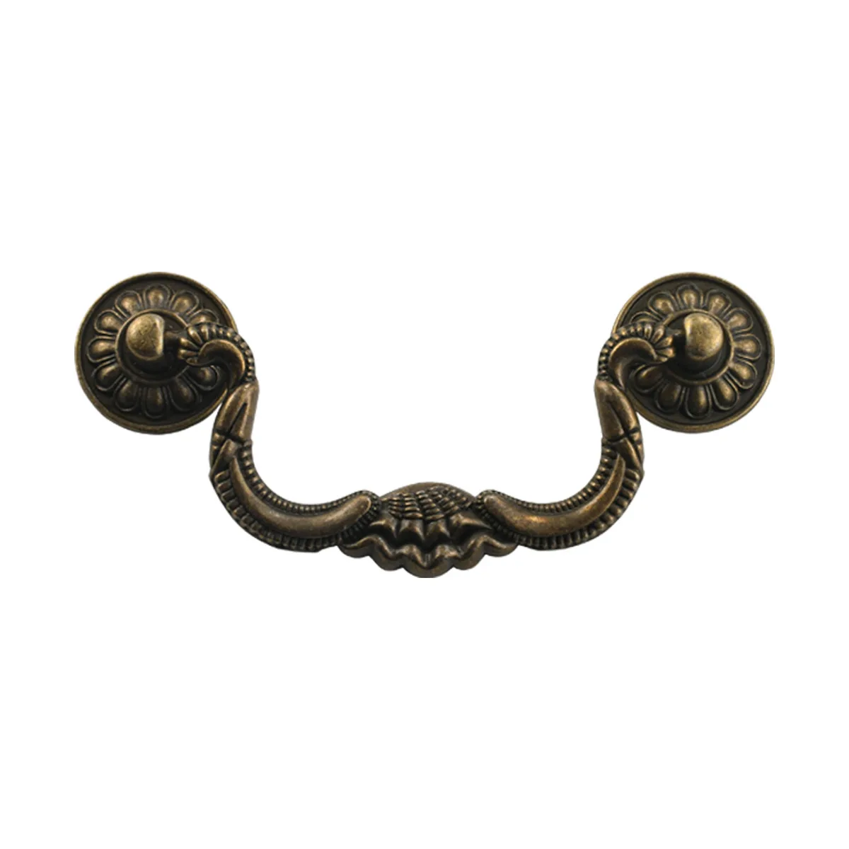 European Retro Cabinet Pulls, Furniture Knob & Handle, Simple Drawer Wardrobe Door Shoe Cabinet Rings Handle in Zinc Alloy